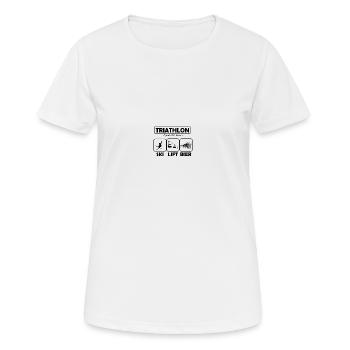 Ski fahren Ski Motiv für Schi Fahrer Schifahrer - Frauen T-Shirt atmungsaktiv - Weiß - Vorne - AI Model Female 172 dark (172cm)