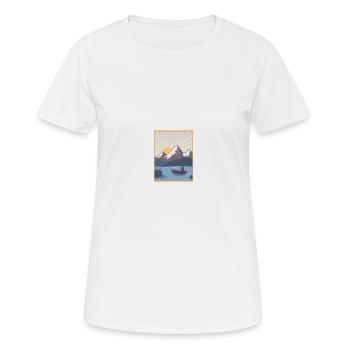 Wassersport - Frauen T-Shirt atmungsaktiv - Weiß - Vorne - AI Model Female 172 dark (172cm)