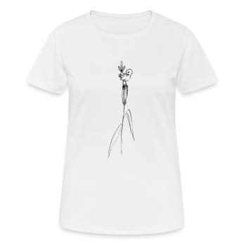 A small bird - Women's Breathable T-Shirt - white - Front - AI Model Female 172 dark (172cm)