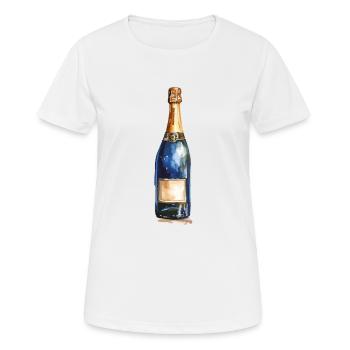 Champanger - Frauen T-Shirt atmungsaktiv - Weiß - Vorne - AI Model Female 172 dark (172cm)