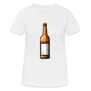 Beer Bottle Beer Drinking Symbol - Women's Breathable T-Shirt - white - Front - AI Model Female 172 dark (172cm)