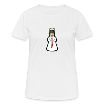 Lucian Fredy - T-shirt respirant Femme - blanc - Devant - AI Model Female 172 dark (172cm)