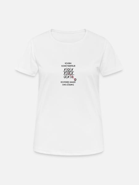 Ich bin Konstrukteur - Frauen T-Shirt atmungsaktiv - Weiß