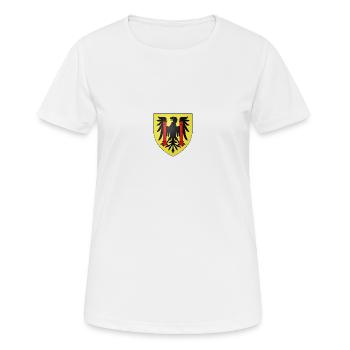 Blason Besançon - T-shirt respirant Femme - blanc - Devant - AI Model Female 172 dark (172cm)