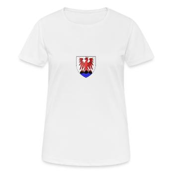 Blason Nice - T-shirt respirant Femme - blanc - Devant - AI Model Female 172 dark (172cm)