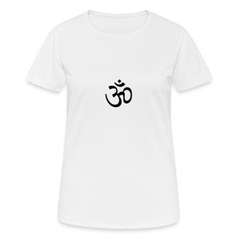 Ohm - Frauen T-Shirt atmungsaktiv - Weiß - Vorne - AI Model Female 172 dark (172cm)