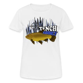 Schleie - Frauen T-Shirt atmungsaktiv - Weiß - Vorne - AI Model Female 172 dark (172cm)