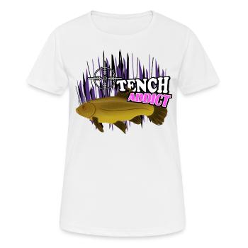 Schleie - Frauen T-Shirt atmungsaktiv - Weiß - Vorne - AI Model Female 172 dark (172cm)