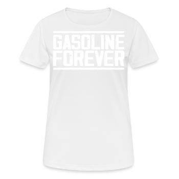 Gasoline Forever - Women's Breathable T-Shirt - white - Front - AI Model Female 172 dark (172cm)