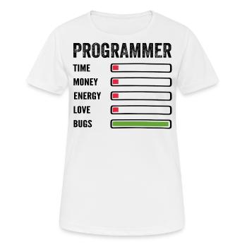 Entwickler Humor Programmierer Programmierer Programmierer - Frauen T-Shirt atmungsaktiv - Weiß - Vorne - AI Model Female 172 dark (172cm)
