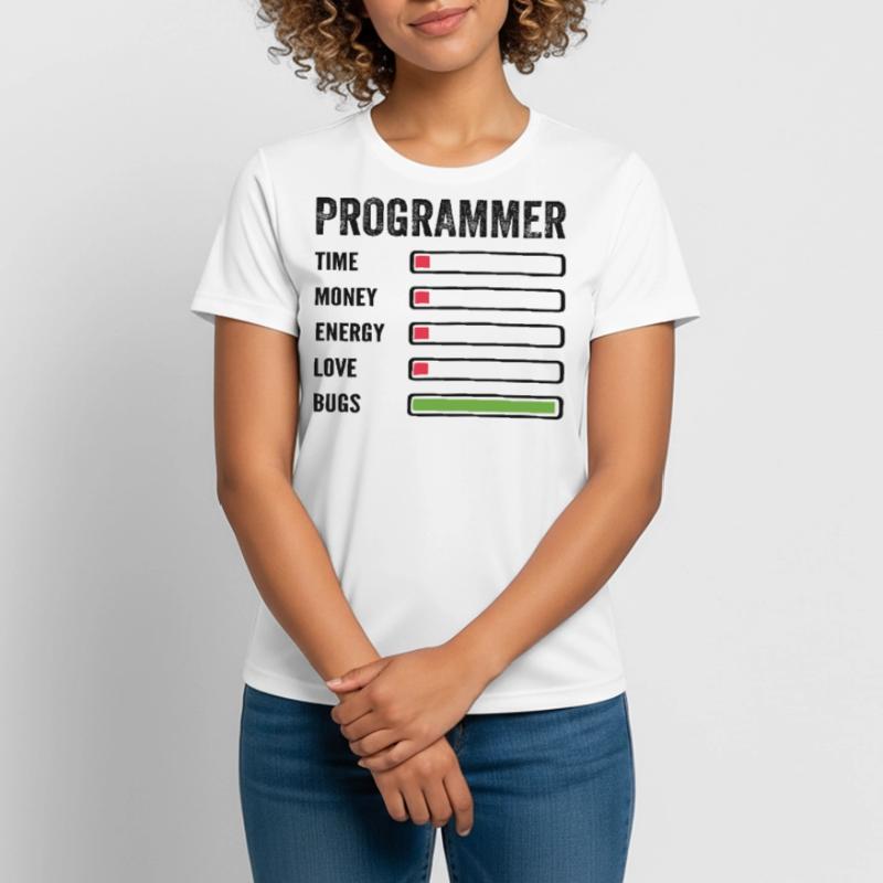 Entwickler Humor Programmierer Programmierer Programmierer Frauen T-Shirt atmungsaktiv