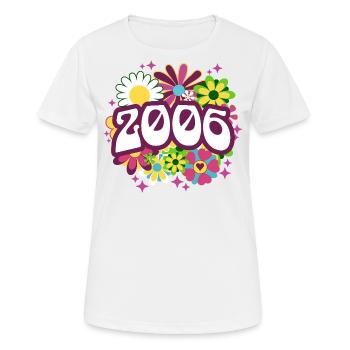 Hippi 20 Ans Femme Anniversaire 2006 - T-shirt respirant Femme - blanc - Devant - AI Model Female 172 dark (172cm)