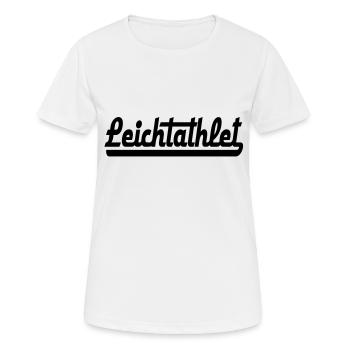 Leichtathletik - Frauen T-Shirt atmungsaktiv - Weiß - Vorne - AI Model Female 172 dark (172cm)