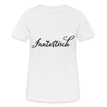 Jan Fantastisch - Frauen T-Shirt atmungsaktiv - Weiß - Vorne - AI Model Female 172 dark (172cm)
