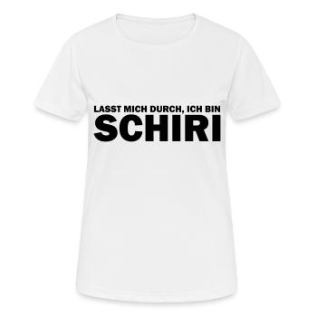 schiri - Frauen T-Shirt atmungsaktiv - Weiß - Vorne - AI Model Female 172 dark (172cm)