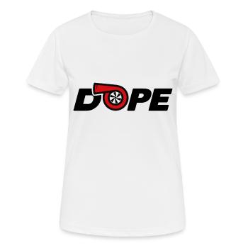 TURBO - T-shirt respirant Femme - blanc - Devant - AI Model Female 172 dark (172cm)