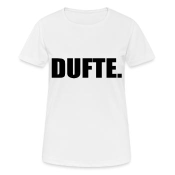 Dufte Wortspiel Berlin - Frauen T-Shirt atmungsaktiv - Weiß - Vorne - AI Model Female 172 dark (172cm)
