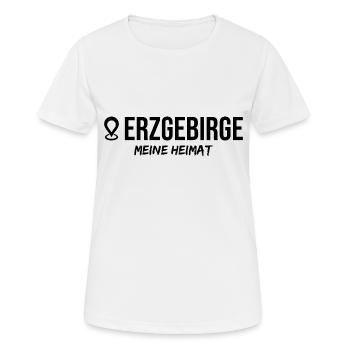 Erzgebirge Herkunft Heimat Arzgebirg - Frauen T-Shirt atmungsaktiv - Weiß - Vorne - AI Model Female 172 dark (172cm)