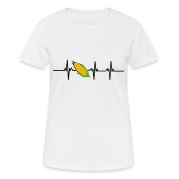 Heartbeat Corn - Women's Breathable T-Shirt - white - Front - AI Model Female 172 dark (172cm)