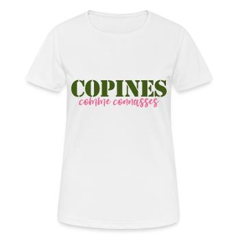 girlfriends as - Women's Breathable T-Shirt - white - Front - AI Model Female 172 dark (172cm)