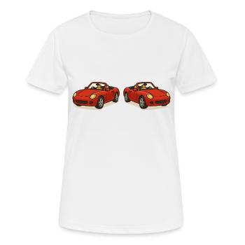 Car Convertible 2 - Women's Breathable T-Shirt - white - Front - AI Model Female 172 dark (172cm)