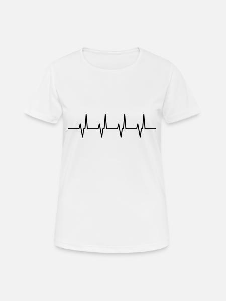 heartbeat - Women's Breathable T-Shirt - white