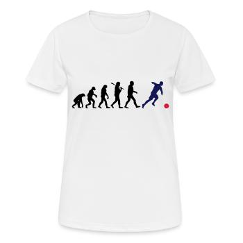 EVOLUTION FOOTBALL - T-shirt respirant Femme - blanc - Devant - AI Model Female 172 dark (172cm)