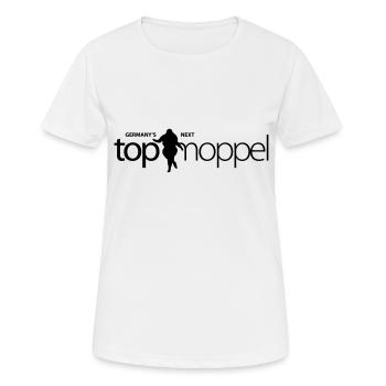 Germany s next Topmoppel Figure - Women's Breathable T-Shirt - white - Front - AI Model Female 172 dark (172cm)
