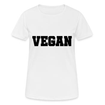 VEGAN - vegan - vegan - amour animal - T-shirt respirant Femme - blanc - Devant - AI Model Female 172 dark (172cm)