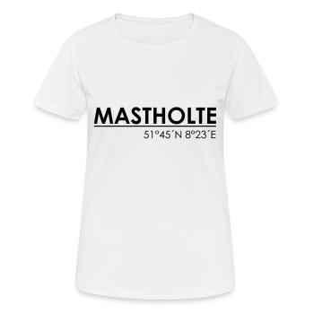 Mastholten coordinates - Women's Breathable T-Shirt - white - Front - AI Model Female 172 dark (172cm)
