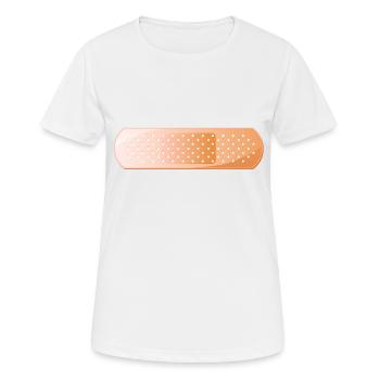 pansement pensement - T-shirt respirant Femme - blanc - Devant - AI Model Female 172 dark (172cm)