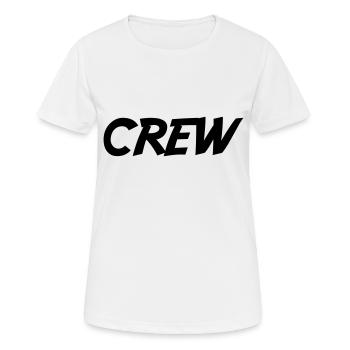 Équipage - T-shirt respirant Femme - blanc - Devant - AI Model Female 172 dark (172cm)