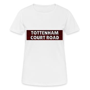 TOTTENHAM COURT ROAD - Station - Women's Breathable T-Shirt - white - Front - AI Model Female 172 dark (172cm)