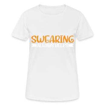 Jurer aide toujours 10 - T-shirt respirant Femme - blanc - Devant - AI Model Female 172 dark (172cm)