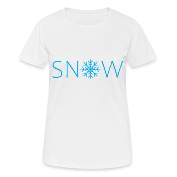 Snow - Snow - Flake - Women's Breathable T-Shirt - white - Front - AI Model Female 172 dark (172cm)