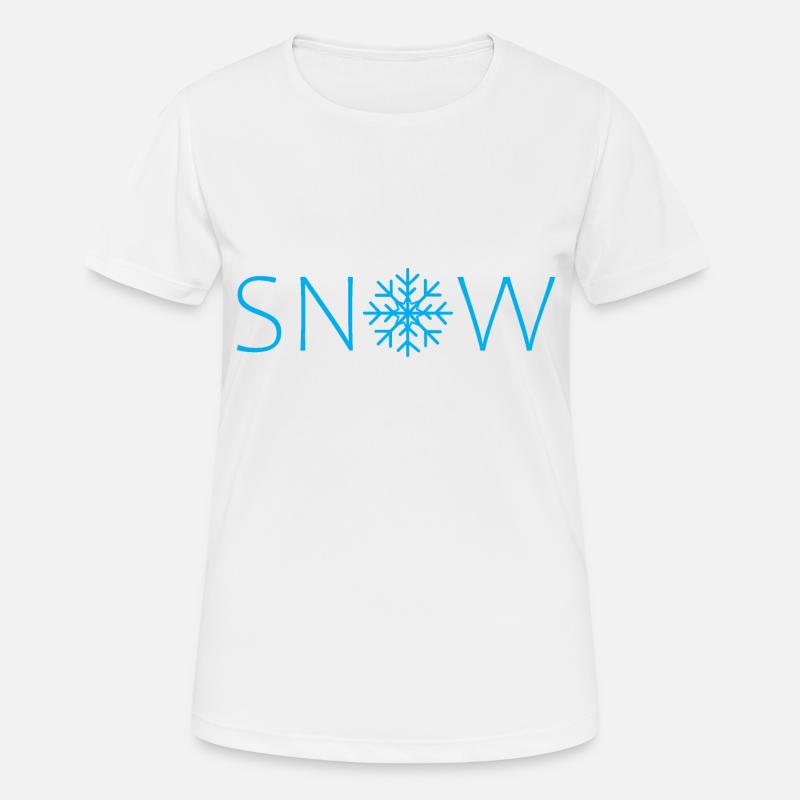 Snow - Snow - Flake - Women's Breathable T-Shirt - white