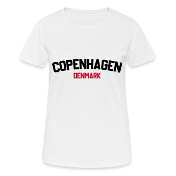 Kopenhagen, Dänemark - Frauen T-Shirt atmungsaktiv - Weiß - Vorne - AI Model Female 172 dark (172cm)