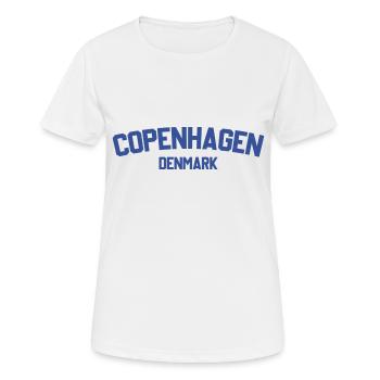 Kopenhagen, Dänemark - Frauen T-Shirt atmungsaktiv - Weiß - Vorne - AI Model Female 172 dark (172cm)