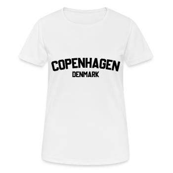 Kopenhagen, Dänemark - Frauen T-Shirt atmungsaktiv - Weiß - Vorne - AI Model Female 172 dark (172cm)
