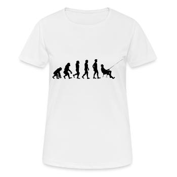 Angler Evolution noir - T-shirt respirant Femme - blanc - Devant - AI Model Female 172 dark (172cm)