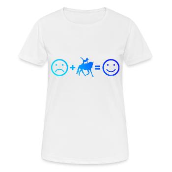 Team Vaulting Athletic Discipline - Women's Breathable T-Shirt - white - Front - AI Model Female 172 dark (172cm)