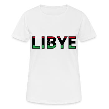 Drapeau Libye - T-shirt respirant Femme - blanc - Devant - AI Model Female 172 dark (172cm)