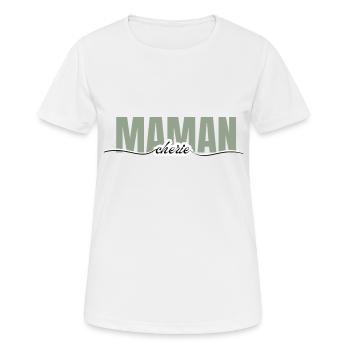 Mommy Darling - Mom Gift - Women's Breathable T-Shirt - white - Front - AI Model Female 172 dark (172cm)