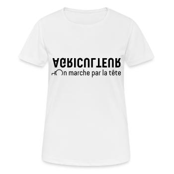 Bauern, Bauern - Frauen T-Shirt atmungsaktiv - Weiß - Vorne - AI Model Female 172 dark (172cm)