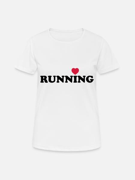 Love running - Women's Breathable T-Shirt - white