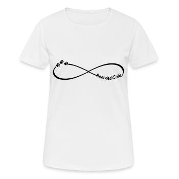 Bearded Collie Infinity Infinity Symbol Dogs - Women's Breathable T-Shirt - white - Front - AI Model Female 172 dark (172cm)