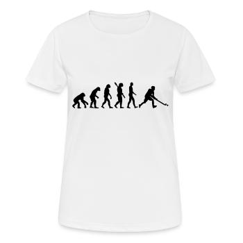 Field hockey - Women's Breathable T-Shirt - white - Front - AI Model Female 172 dark (172cm)