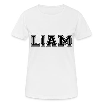 liam - Frauen T-Shirt atmungsaktiv - Weiß - Vorne - AI Model Female 172 dark (172cm)