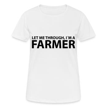 farmer - Women's Breathable T-Shirt - white - Front - AI Model Female 172 dark (172cm)