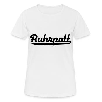 Ruhrpott - Frauen T-Shirt atmungsaktiv - Weiß - Vorne - AI Model Female 172 dark (172cm)